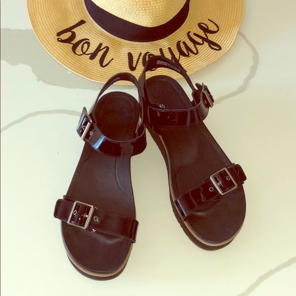 ugg angie sandal black